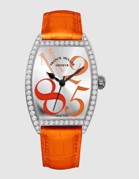 Review Franck Muller Cintrre Curvex Lucky 8 Replica Watch for Sale Cheap Price 1750 SC AT FO LUCKY 8 D Orange